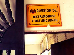 Matrimonios y defunciones